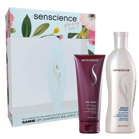 Kit Senscience Spring 2020 - Máscara Inner Restore 200ml + Shampoo Balance 300ml