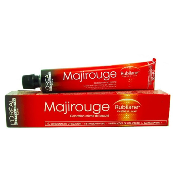 Tintura Loreal Professionnel Majirouge - 50g-6.66 - Louro Escuro Vermelho Profundo