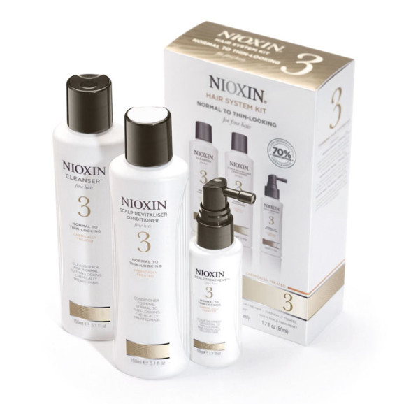 Kit Nioxin System 3 Para Cabelos Finos (3 Produtos)