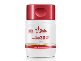 Gloss Matizador Magic Profissional 3D Mega Red 100ml