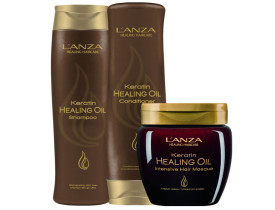 Kit Lanza Keratin Healing Oil (3 Produtos) 
